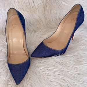 CHRISTIAN LOUBOUTIN SO KATE DENIM EU 37.5
